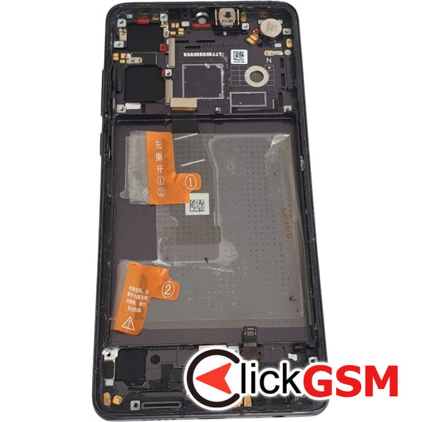 Piesa Display Cu Touchscreen Si Rama Swap Negru Huawei P30 Cua