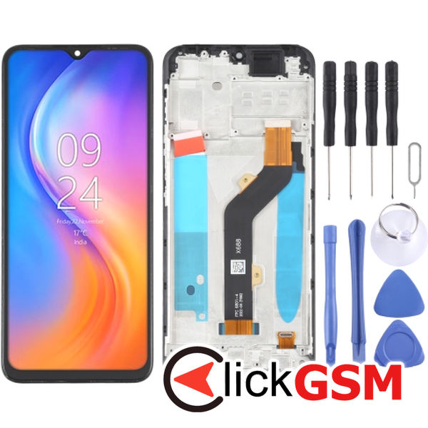 Piesa Piesa Display Cu Touchscreen Si Rama Tecno Spark 7p 2tc8