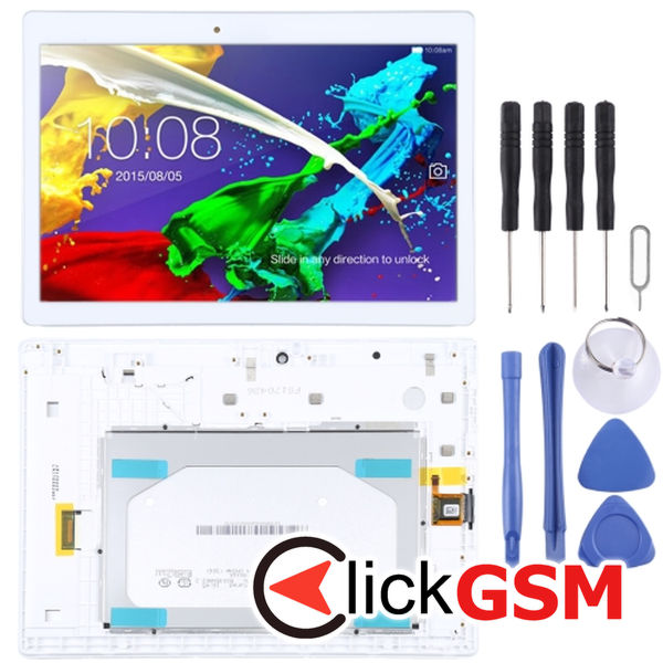 Piesa Display Cu Touchscreen Si Rama White Lenovo Tab 2 2wnv