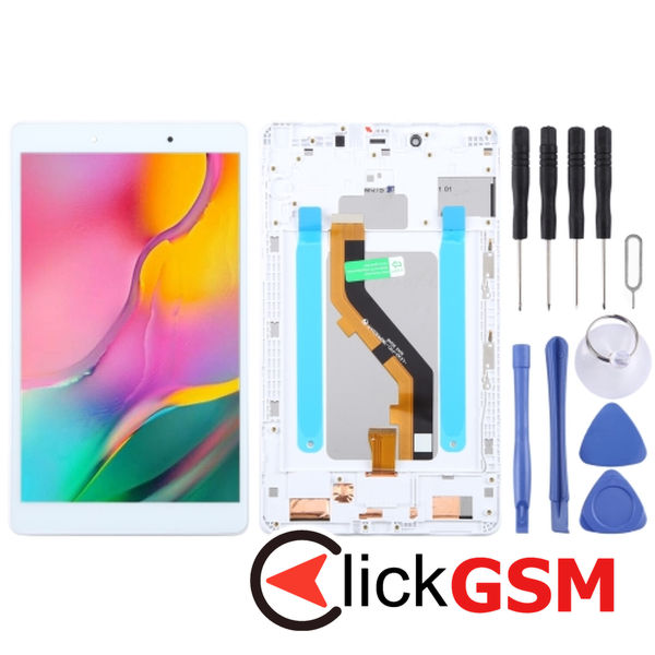 Piesa Display Cu Touchscreen Si Rama White Samsung Galaxy Tab A 8.0 2019 4eyd