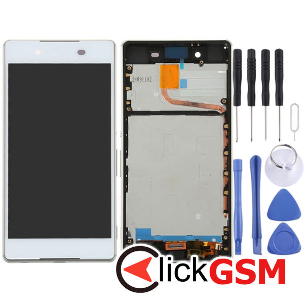 Piesa Display Cu Touchscreen Si Rama White Sony Xperia Z4 212h