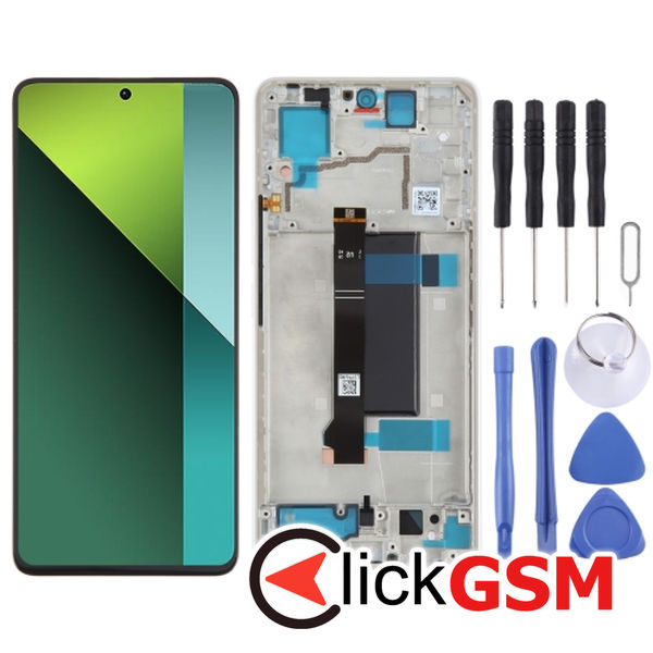 Piesa Display Cu Touchscreen Si Rama White Xiaomi Poco X6 43dd