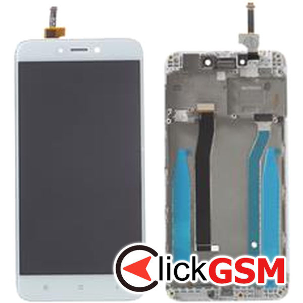 Piesa Display Cu Touchscreen Si Rama White Xiaomi Redmi 4x 1h9o