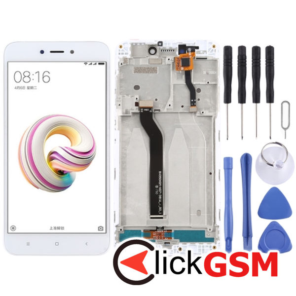 Piesa Piesa Display Cu Touchscreen Si Rama White Xiaomi Redmi 5a 25jf