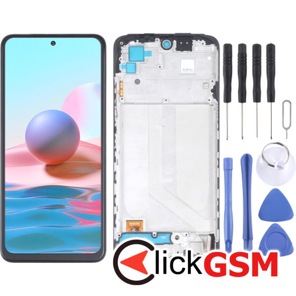 Piesa Display Cu Touchscreen Si Rama Xiaomi Redmi Note 10 260r