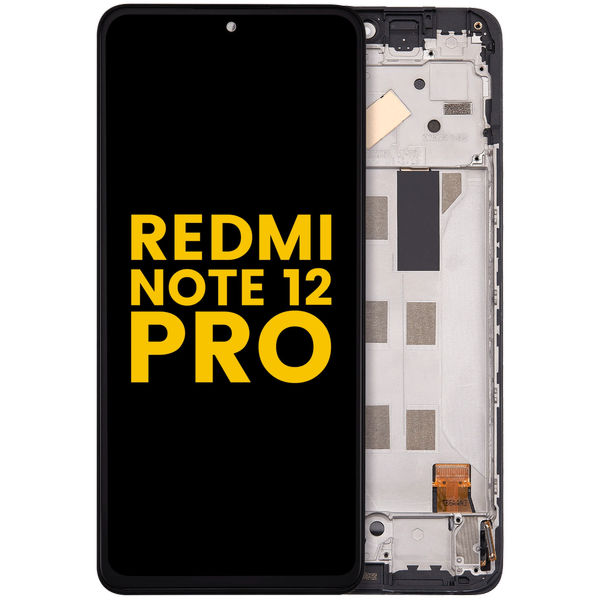 Xiaomi Redmi Note 12 Pro+ · OLED Assembly With Frame For Xiaomi Redmi Note 12 Pro 4G (Refurbished) (All Colors)