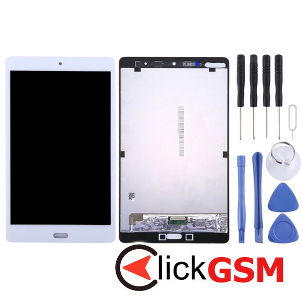 Piesa Display Cu Touchscreen White Huawei Mediapad M3 Lite 8.0 2axw