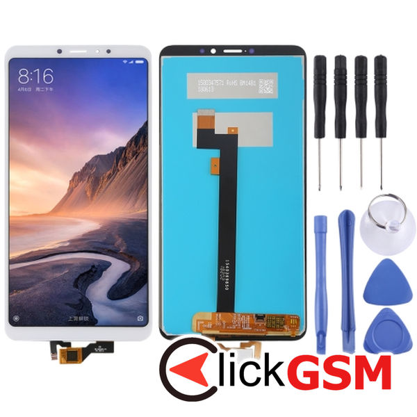 Piesa Display Cu Touchscreen White Xiaomi Mi Max 3 25le