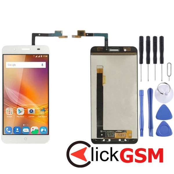 Piesa Piesa Display Cu Touchscreen White Zte Blade A610 Plus 4paa