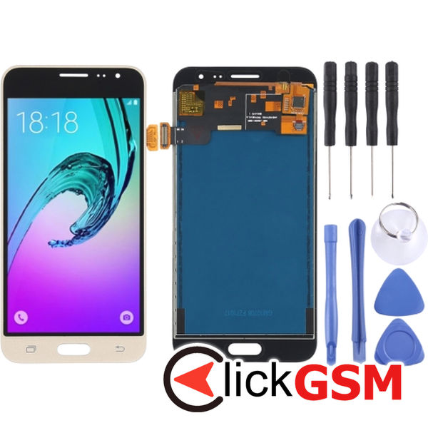 Piesa Display Gold Samsung Galaxy J3 2016 4o7q