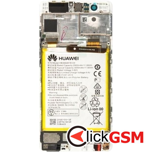 Piesa Display Original Alb Huawei P9 44oh