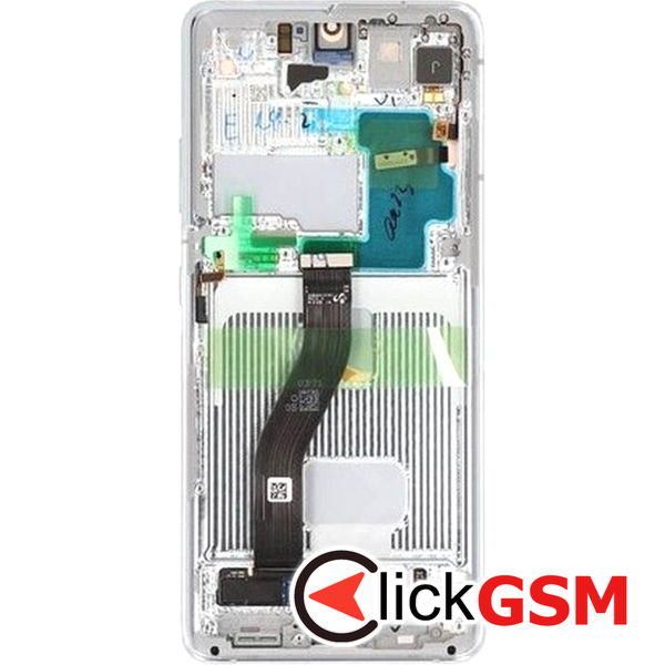 Piesa Display Original Argintiu Samsung Galaxy S21 Ultra 5g 446i