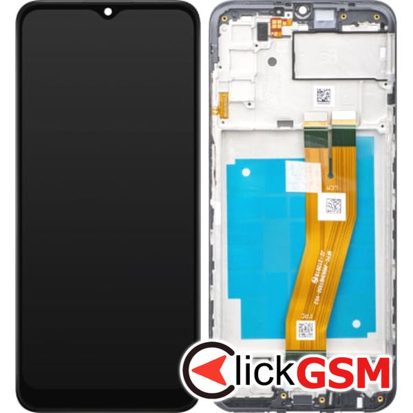 Piesa Display Original Cu Touchscreen Negru Samsung Galaxy A03s 2dhi