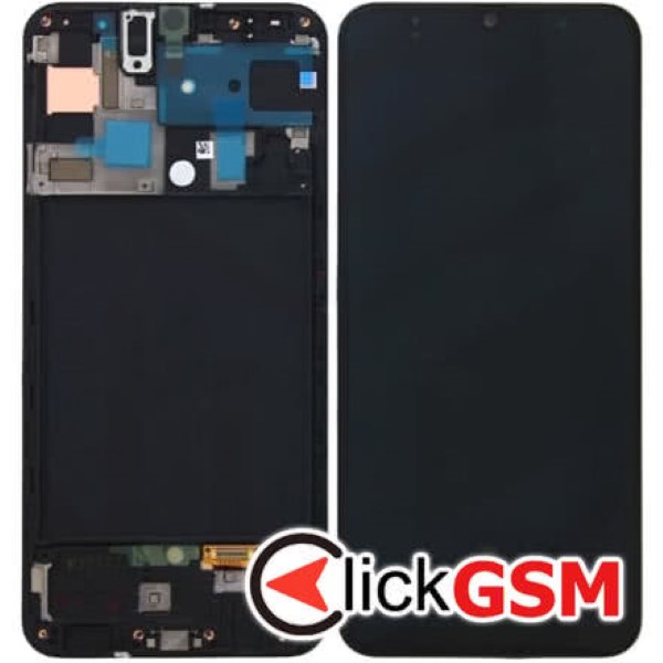 Piesa Display Original Cu Touchscreen Negru Samsung Galaxy A70 2dlm