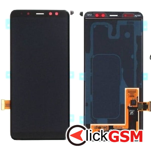 Piesa Display Original Cu Touchscreen Negru Samsung Galaxy A8 2018 2dl6