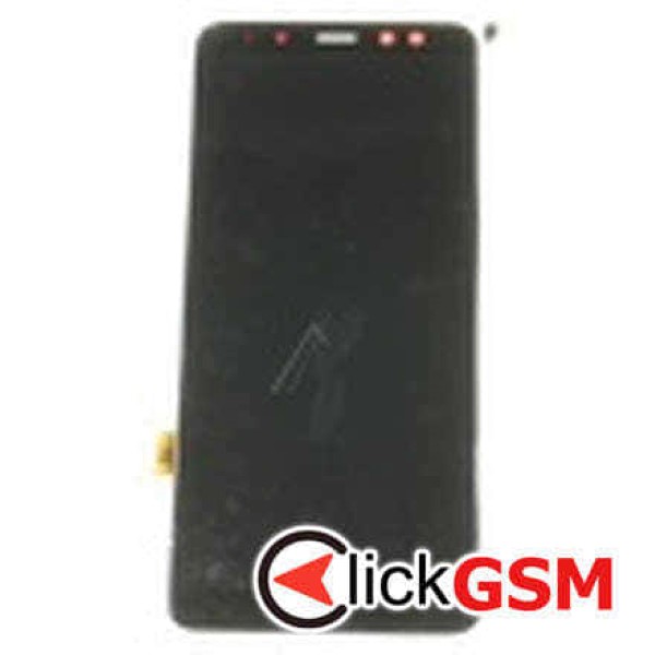 Piesa Piesa Display Original Cu Touchscreen Negru Samsung Galaxy A8 2018 72k