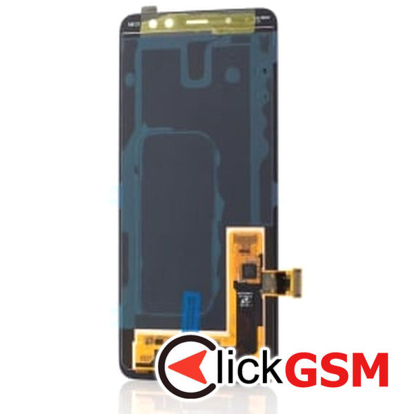 Piesa Piesa Display Original Cu Touchscreen Negru Samsung Galaxy A8 2018 Ba4