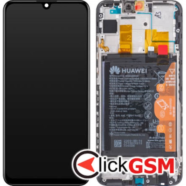 Display Original cu TouchScreen, Rama, Baterie Negru Huawei P smart 2019 g6p