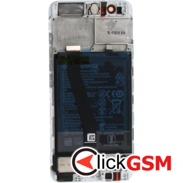Display Original cu TouchScreen, Rama, Baterie Argintiu Huawei P10 1aug