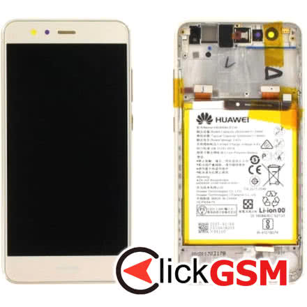 Display Original cu TouchScreen, Rama, Baterie Auriu Huawei P10 Lite 33wg