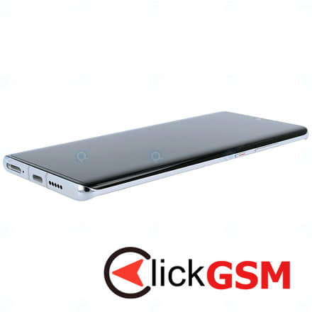 Display Original cu TouchScreen, Rama, Baterie Argintiu Huawei P30 Pro New Edition wug