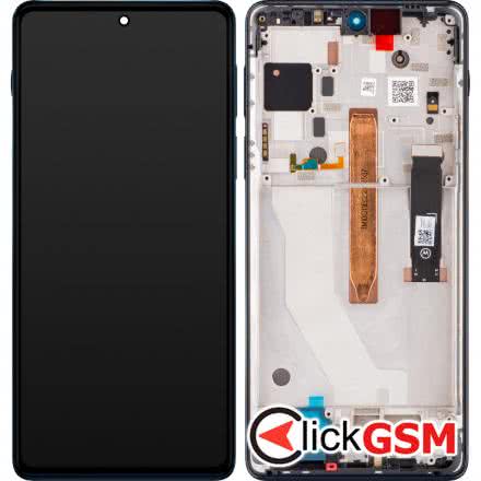 Display Original cu TouchScreen, Rama Albastru Motorola Edge 20 Pro 1t0a