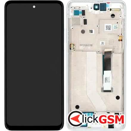Display Original cu TouchScreen, Rama Argintiu Motorola Moto G 5G 1iid