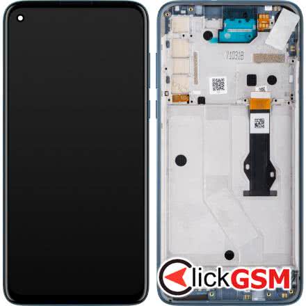 Display Original cu TouchScreen, Rama Alb Motorola Moto G8 Power 2xht