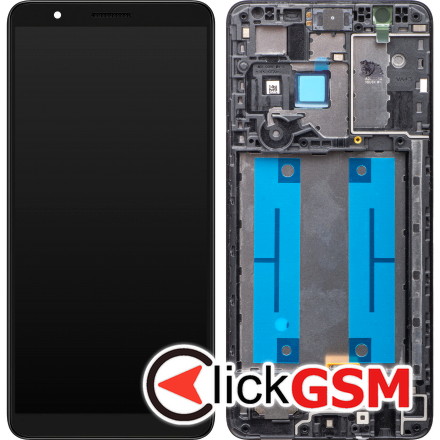 Display Original cu TouchScreen, Rama Negru Samsung Galaxy A01 Core maj