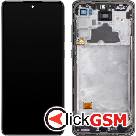 Display - Touchscreen Samsung Galaxy A72 4G, Cu Rama, Negru GH82-25460A 