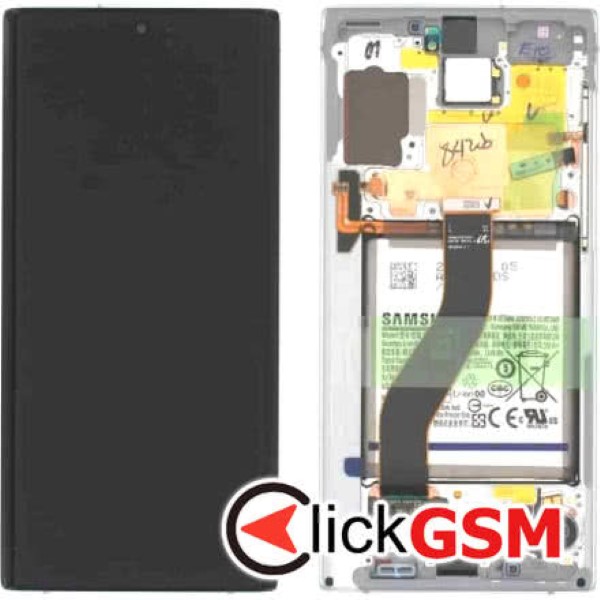 Display Original cu TouchScreen, Rama Alb Samsung Galaxy Note10 3680