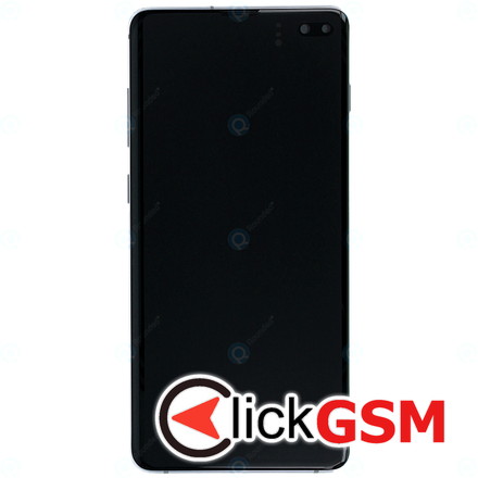 Display Original cu TouchScreen, Rama Argintiu Samsung Galaxy S10+ 10tx