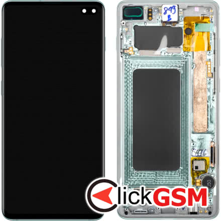 Display - Touchscreen Samsung Galaxy S10+ G975, Cu Rama Verde (Prism Green) GH82-18834E