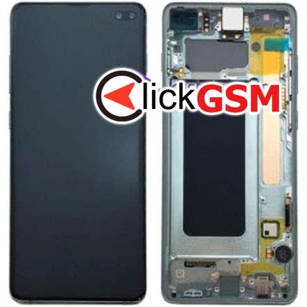 Display Original cu TouchScreen, Rama Verde Samsung Galaxy S10+ q0m