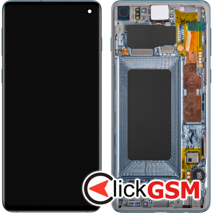 Display Original cu TouchScreen, Rama Albastru Samsung Galaxy S10 g9k