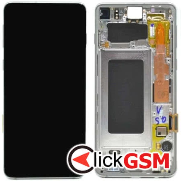 Display Original cu TouchScreen, Rama Gri Samsung Galaxy S10 350p