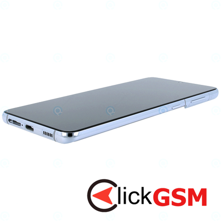 Display Original cu TouchScreen, Rama Argintiu Samsung Galaxy S21+ 5G 19t2