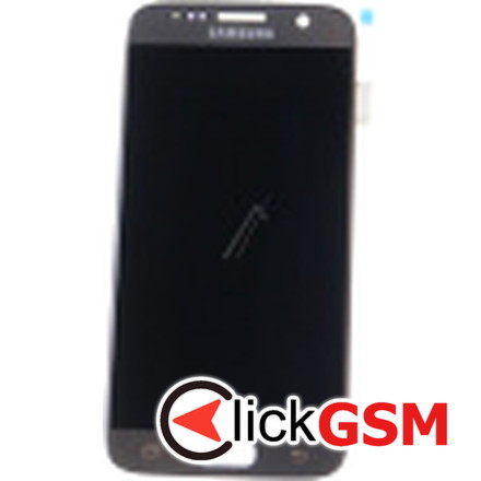 Display Original cu Touchscreen, Rama Auriu Samsung Galaxy S7 17p2