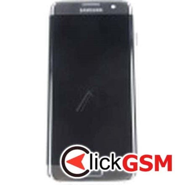 Display Original cu TouchScreen, Rama Argintiu Samsung Galaxy S7 Edge 6hr