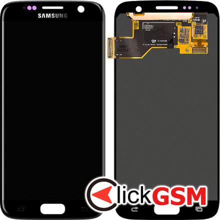 Display Original cu Touchscreen, Rama Negru Samsung Galaxy S7 evb