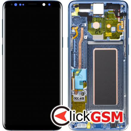 Display Original cu TouchScreen, Rama Albastru Samsung Galaxy S9 1ens