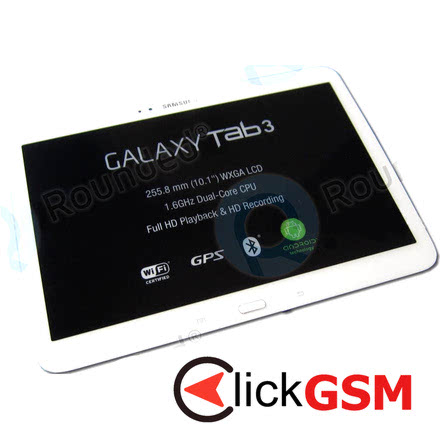 Display Original cu TouchScreen, Rama Alb Samsung Galaxy Tab 3 10.1 1i0h