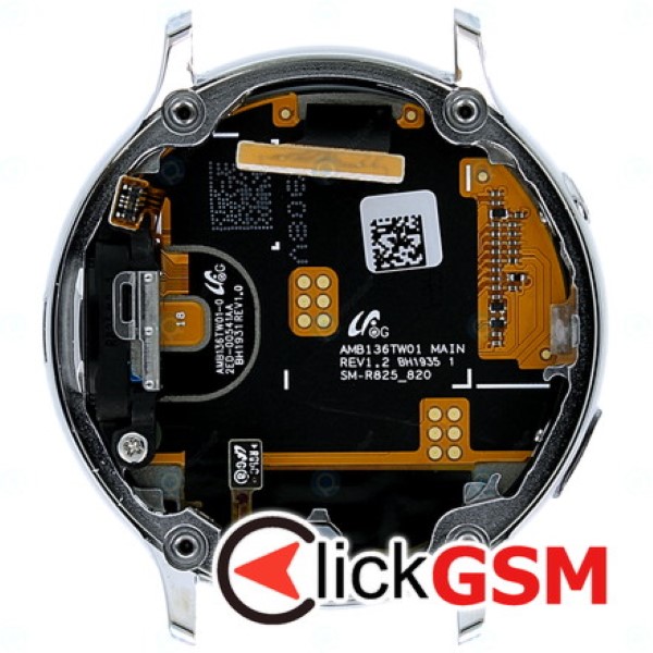 Display Original cu TouchScreen, Rama Argintiu Samsung Galaxy Watch Active 2 44mm w6b