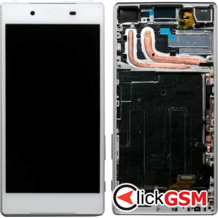 Display Original cu TouchScreen, Rama White Sony Xperia Z5 2g3j
