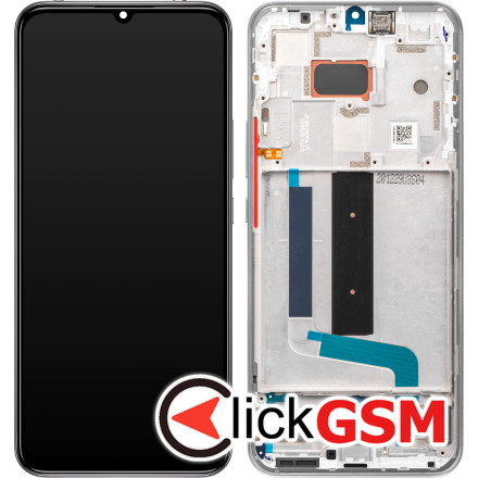 Display Original cu TouchScreen, Rama Alb Xiaomi Mi 10 Lite 5G 1ehs