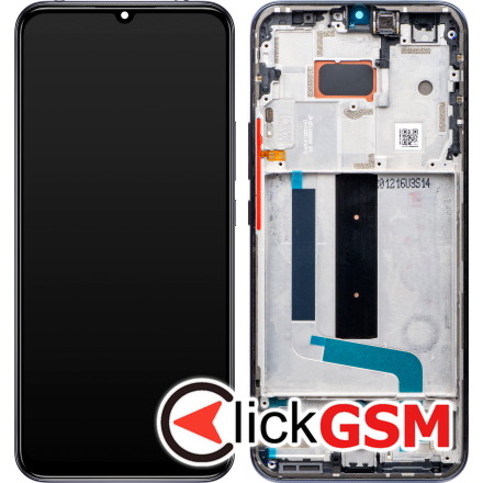 Display Original cu TouchScreen, Rama Gri Xiaomi Mi 10 Lite 5G 19s5