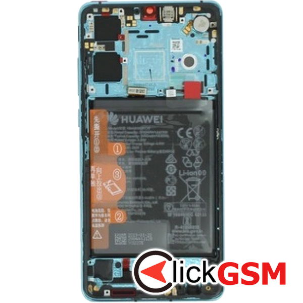 Piesa Display Original Cu Touchscreen Rama Si Baterie Albastru Honor 20e 44oi