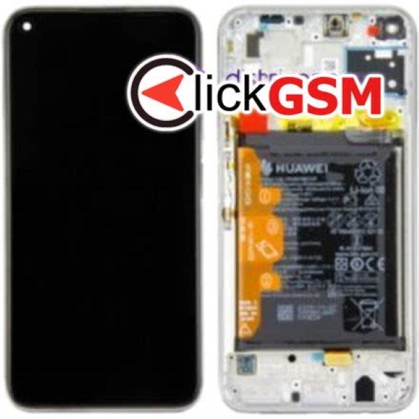 Piesa Display Original Cu Touchscreen Rama Si Baterie Crystal Huawei P40 Lite 17hf