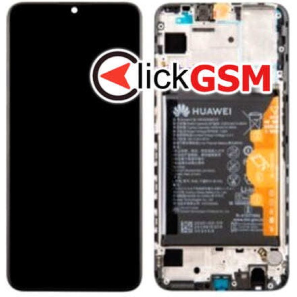 Piesa Piesa Display Original Cu Touchscreen Rama Si Baterie Negru Huawei P Smart 2019 1jm6