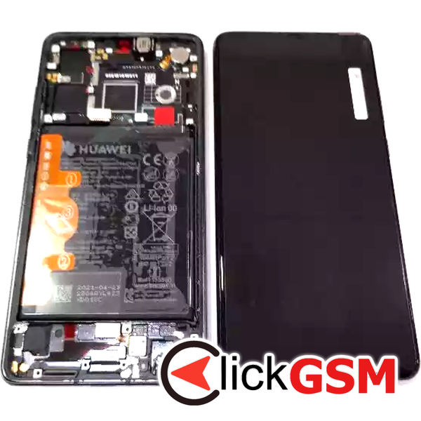 Piesa Display Original Cu Touchscreen Rama Si Baterie Negru Huawei P30 3ivp